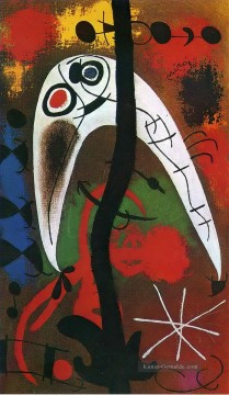 Joan Miró Werke - Frau und Vogel in der Nacht 4 Joan Miró